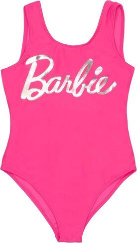 بدلة سباحة للفتيات من باربي قطعة واحدة، شعار بدلة استحمام متقاطعة من الخلف، ملابس سباحة للأطفال سريعة الجفاف للشاطئ أو حمام السباحة in Saudi Arabia