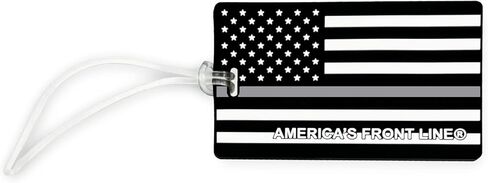 BL4-022 تصحيح الخط الرمادي الرفيع لعلامة معرف الأمتعة ذات العلم الأمريكي ضابط إصلاحي لحقيبة السفر in Kuwait