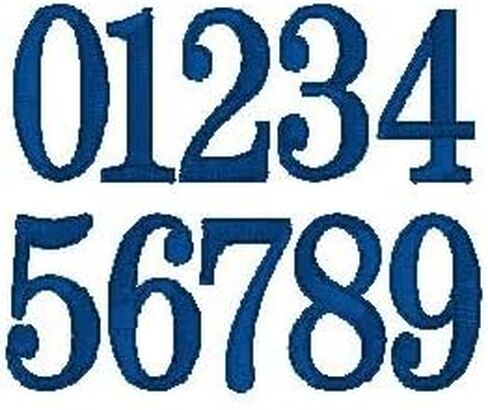 Custom Embroidered Round Number Patch -Iron On Or Sew On - Choose Your Numbers, Background Color, and Thread Color - for Hats, Jackets, Sports Bags, Backpacks and More(1 Patch) in Saudi Arabia