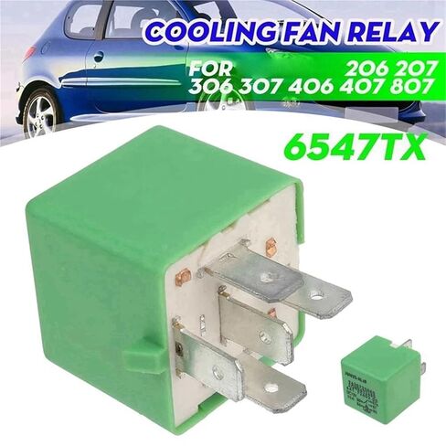 2X 12V 35A 5 دبابيس تبريد مروحة مشعاع التتابع الأخضر 6547TX ل 206 207 306 307 406 407 807 in Saudi Arabia