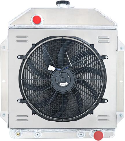 Radiator Shroud Fan Relay for 1949 1950 1952 1951 1953 Ford Anglia Custom Prefect Consul Country Squire Sedan Crestline Ford Deluxe Customline Victoria Mainline Sunliner Zephyr Club 3.7 Aluminum 3 Row in Saudi Arabia
