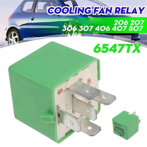 5X 12V 35A 5 Pins Cooling Radiator Fan Relay Green 6547TX for 206 207 306 307 406 407 807 in Saudi Arabia