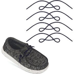 YOUMII 2pairs shoelace for Hey Dude Unisex-Child WallyKids teenager Wally Toddler Washed Canvas|child Loafers in Saudi Arabia