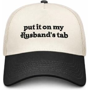 قبعة Put It On My Husbands Tab Hat، قبعة سائقي الشاحنات النسائية المضحكة - هدايا للزوجة من الزوج، المرأة التي لديها كل شيء، مضحكة لها in Kuwait