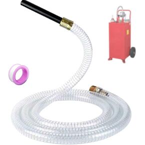 خرطوم توزيع بديل 80-593-NI - خط وقود مقوى بسلك فولاذي PVC بطول 8 أقدام، تركيب ملولب 3/4 بوصة NPT مع مشبك - متوافق مع علبة الغاز، وعلبة الوقود، وعلبة الوقود مع مضخة، وخزان نقل الوقود" in Kuwait