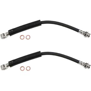 خرطوم الفرامل الهيدروليكي - خط الفرامل الأمامي، طقم زوج من 2 خرطوم فرامل أمامي يناسب Oldsmobile Cutlass 1978-1987 يناسب Oldsmobile Cutlass Calais 1979-1984 يناسب Oldsmobile Cutlass Cruiser 1982-1983 in Kuwait