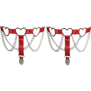 2 Piece Women's Body Harness Leg Stockings Garter Belt Punk Thigh Plus Size Garter Belt Gothic Carnival Dance Costume in Saudi Arabia