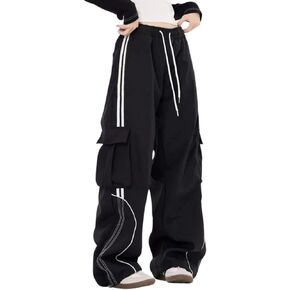 Cargo Sweatpants for Men Women High Waisted Straight Leg Baggy Sweatpants Hip Hop Track Pants Casual Trousers in Saudi Arabia