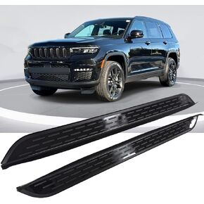 Running Board Fits for Jeep Grand Cherokee L 2022 2023 2024 2025 2026 All Black Aluminum Side Step Side Bar Car Protect Stairs Pedals with Mounted Brackets Screws 2PCS/Set Not for 4XE Version in Kuwait