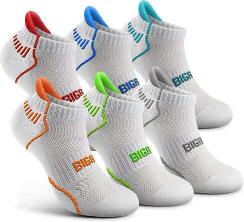 جوارب رياضية كبيرة للأطفال للكاحل مبطنة للأولاد والبنات والشباب مدرسة غير رسمية منخفضة القطع جوارب رياضية للجري ودعم قوس 6 أزواج in Kuwait