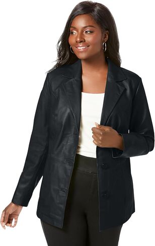 Jessica London Women's Plus Size Leather Blazer in Saudi Arabia