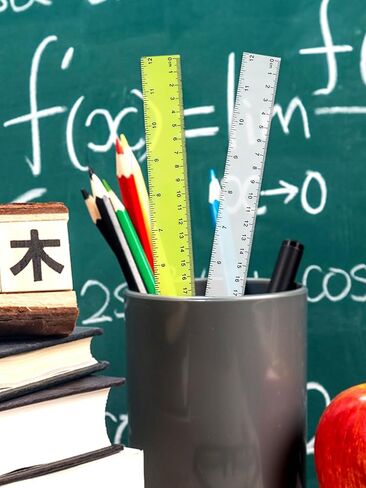 12 Inch 7 Pack Color Transparent Ruler Plastic Rulers with Inches Centimeters Millimeter, for Student School and Office Drawing Measuring Tools in Saudi Arabia