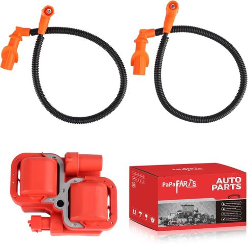 ملف الإشعال وسلك توصيل الإشعال من PAPAPARTS مع أغطية متوافقة مع Polaris Ranger 700 05-09، لـ RZR 800 08-10، لـ Ranger 800 10، لـ Sportsman 700 EFI 05-07، لـ Sportsman 800 05-15 in Saudi Arabia