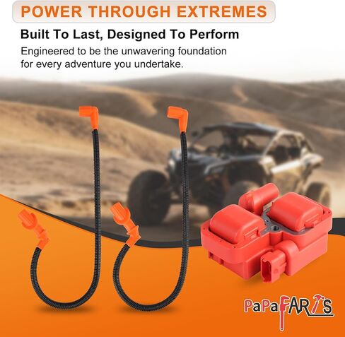ملف الإشعال وسلك توصيل الإشعال من PAPAPARTS مع أغطية متوافقة مع Polaris Ranger 700 05-09، لـ RZR 800 08-10، لـ Ranger 800 10، لـ Sportsman 700 EFI 05-07، لـ Sportsman 800 05-15 in Saudi Arabia