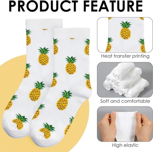 24 Pairs White Sublimation Socks, 10.3 Inch Blank Sublimation High Socks Printable Athletic Crew Sock for Men Women DIY Decoration in Saudi Arabia