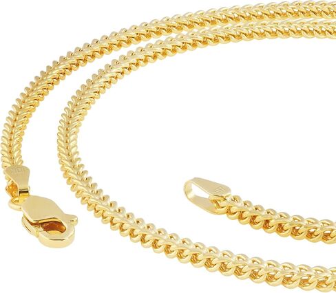 Nuragold 10k الذهب الأصفر الحقيقي فرانكو مربع 2.5 مللي متر صندوق سلسلة سلسلة القمح سوار (7 "-9") مجوهرات إيطالية للرجال والنساء in Saudi Arabia