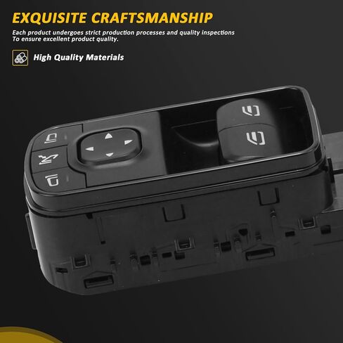 907 مفتاح نافذة الطاقة الرئيسي متوافق مع Mercedes-Benz Sprinter 1500 2500 3500 مفتاح النافذة الجانبية للسائق استبدال 9079051408 9079058902 in Kuwait