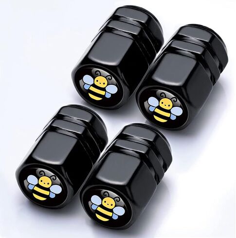 4Pack Ladybug Tire Valve Stem Caps,Cute Ladybug Car Accessories Car Decor,Aluminum Tire Caps,Leak-Proof Ladybugs Gifts for Women Men,Valve Stem Covers Tire Air Cap for Cars SUV Bike Bicycle Motorcycle in Saudi Arabia