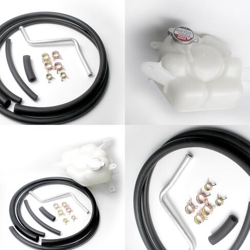 Engine Coolant Overflow Recovery Expansion Tank with Cap Fit for Nissan Frontier 2.5L 4.0L Pathfinder 4.0L Xterra 4.0L 2005-2007, Replace 21710EA000 603-629 21710EA01A 603629 in Kuwait