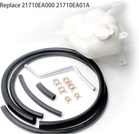Engine Coolant Overflow Recovery Expansion Tank with Cap Fit for Nissan Frontier 2.5L 4.0L Pathfinder 4.0L Xterra 4.0L 2005-2007, Replace 21710EA000 603-629 21710EA01A 603629 in Kuwait
