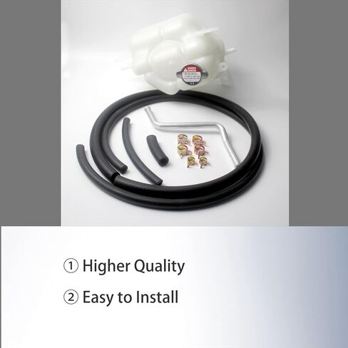 Engine Coolant Overflow Recovery Expansion Tank with Cap Fit for Nissan Frontier 2.5L 4.0L Pathfinder 4.0L Xterra 4.0L 2005-2007, Replace 21710EA000 603-629 21710EA01A 603629 in Kuwait