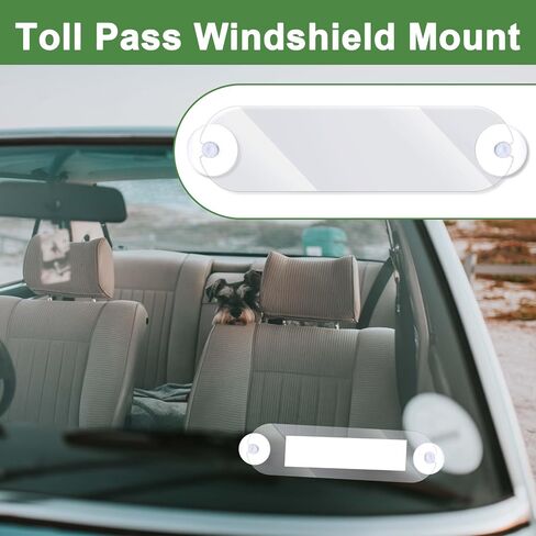 2 قطعة EZ Pass حامل حامل مستجيب EZ Pass Strips Toll Passs Toll Passes Mount Universal Transponder Windshield Mount لجميع تمريرات الرسوم الرئيسية مع 4 قطع هوك وحلقة قفل in Saudi Arabia