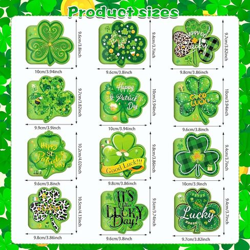 OXYLIPO 24 Pcs St. Patrick's Day Mini Notepads - Green Shamrock Memo Pads with Irish-Themed Designs for School Classroom Rewards, Office Memo Jotting, Home Daily Notes, St. Patrick's Day Party Favors in Saudi Arabia