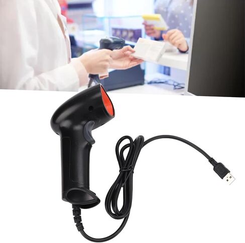 ماسح باركود محمول من Sonew، قارئ رمز شريطي للصور 1D، ماسح ضوئي سلكي USB، لسوبر ماركت المتجر، ملحقات أعمال المسح الضوئي بسرعة in Saudi Arabia