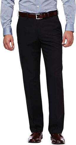 Men's Cotton Dress Pants Classic Fit, Non-Iron Straight-Leg Business Trousers, Casual Office Khaki Chinos in Saudi Arabia
