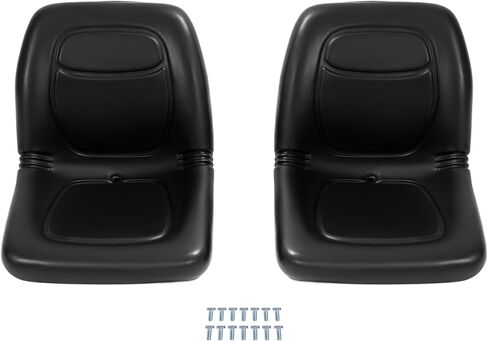 مقاعد جرار متوافقة مع زوج مقاعد جون ديري جاتور البديلة - 4X2 HPX، 4X4 HPX، XUV 620i، XUV 850D بلاستيك أسود (قطعتان) in Saudi Arabia