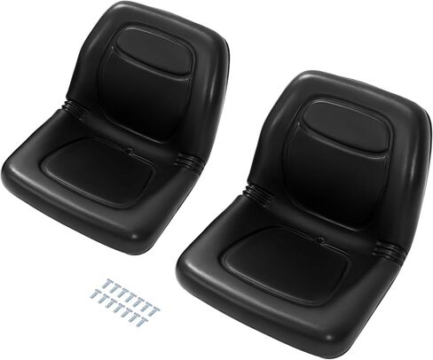 مقاعد جرار متوافقة مع زوج مقاعد جون ديري جاتور البديلة - 4X2 HPX، 4X4 HPX، XUV 620i، XUV 850D بلاستيك أسود (قطعتان) in Saudi Arabia