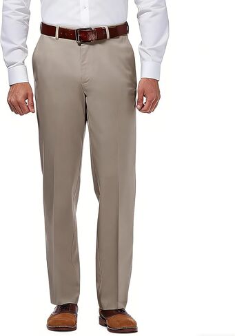 Men's Cotton Dress Pants Classic Fit, Non-Iron Straight-Leg Business Trousers, Casual Office Khaki Chinos in Saudi Arabia