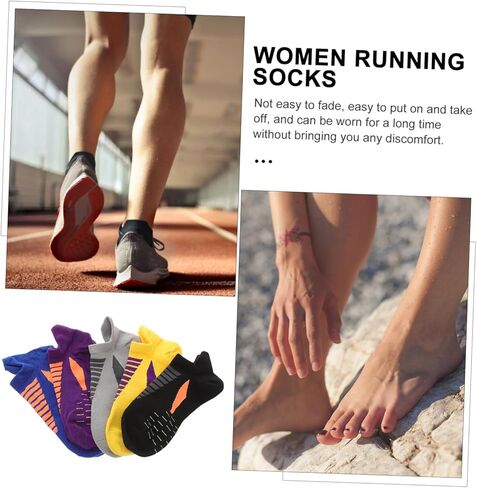 Cushioned Running Socks for Women Compression Socks Low Cut Athletic for Jogging Workout in Saudi Arabia