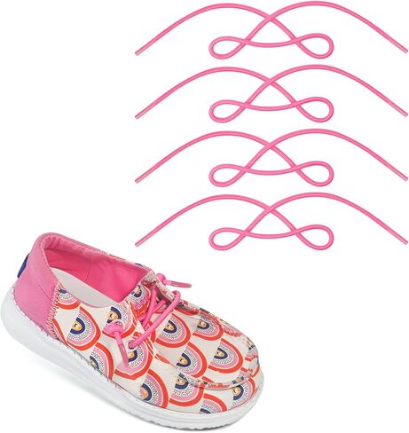 YOUMII 2pairs shoelace for Hey Dude Unisex-Child WallyKids teenager Wally Toddler Washed Canvas|child Loafers in Saudi Arabia