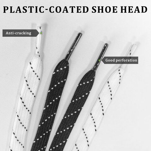 Polyester Shoelaces for Under Armour Basketball Shoes, Durable 8mm Flat Polka Dot Replacement Laces for Sneakers in Saudi Arabia