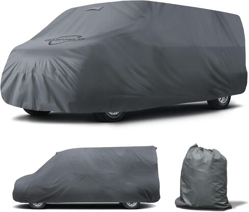 Ultimum Series Car Cover for 2013-2026 Ford Transit Van 148" Extended Wheel Base with High Roof All Weather Protection Semi Custom Fit Dust, Sun, Snow, Rain Protection Indoor Outdoor in Kuwait