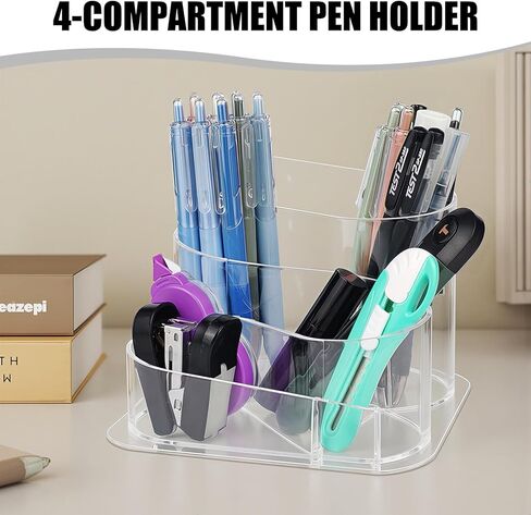 Pencil Holder, Aesthetic Desk Pen & Makeup Brush Organizer, Decorative Desk Organizer Storage for Home, School, Office in Kuwait