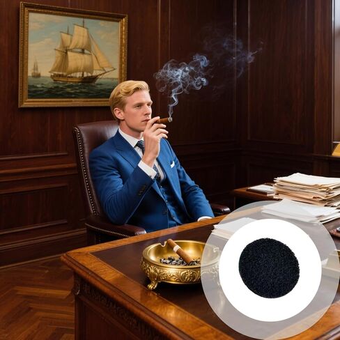 6-Pack Reusable Smokeless Ashtray Filters, Washable Air Purifiers with Activated Carbon Core, Round Shape, Fits J5 Ashtray, Improves Air Quality at Home in Saudi Arabia