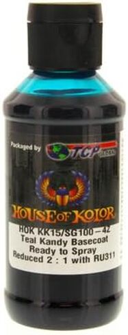 House of Kolor Teal Candy Basecoat Pre-Blended R-T-S 4-Oz Bottle in Saudi Arabia