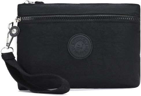 Small Phone Bag Korean Style Simple Niche Design Solid Color Coin Purse Casual Makeup Bag Wrist Phone Purse (Black) in Saudi Arabia