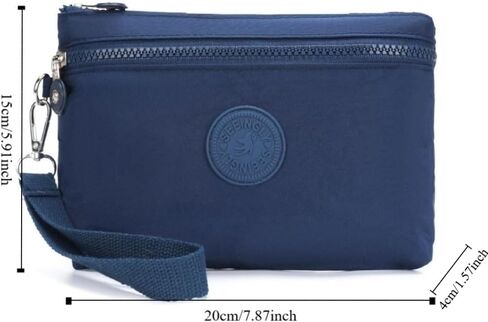 Small Phone Bag Korean Style Simple Niche Design Solid Color Coin Purse Casual Makeup Bag Wrist Phone Purse (Black) in Saudi Arabia