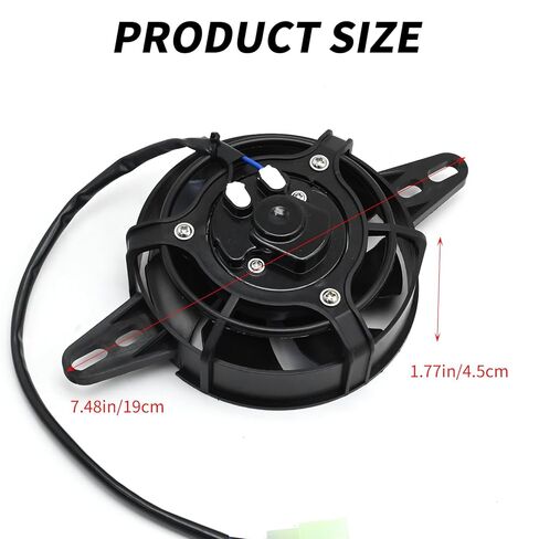 4 Inch Electric Radiator Cooling Fan Mounting Kit, 12 V Oil Cooler for 150cc 200cc 250cc ATVs Quads Karts Dirt Bikes Motorcycles in Saudi Arabia