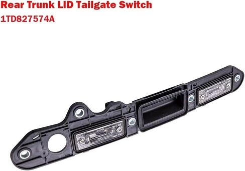 قفل التمهيد الخلفي لـ Vw Golf for Plus لـ Jetta Passat B6 لـ Touran، مفتاح صغير لصندوق السيارة مع شريط ضوء الترخيص، مفتاح الباب الخلفي 1Td827574A in Saudi Arabia