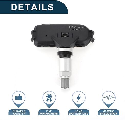 Tire Pressure Sensor for Hyundai Elantra 2006-2013 434MHz No.529333X300 Tire Pressure Monitoring Sensor 1 Pc in Saudi Arabia