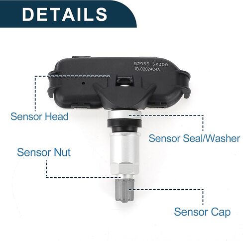 Tire Pressure Sensor for Hyundai Elantra 2006-2013 434MHz No.529333X300 Tire Pressure Monitoring Sensor 1 Pc in Saudi Arabia