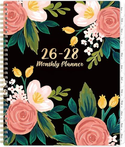2026-2028 Monthly Planner/Calendar - 2 Year Planner, Jul 2026 - Jun 2028, Monthly Calendar 2026-2028 with Two-Side Pocket, 9'' x 11'', Tabs, Sturdy Binding in Saudi Arabia