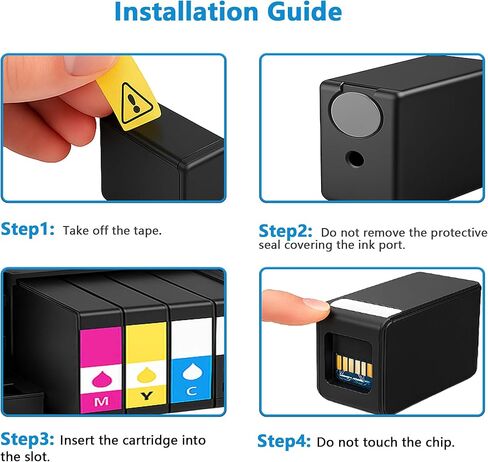 952XL Black Ink Cartridges Replacement for HP 952 XL Compatible for HP952 HP952XL Work For OfficeJet 8702 and Pro 8710 8720 8740 7720 8730 7740 8725 8210 8715 8200 8716 8216 8700 Printers ( 2 PACK ) in Kuwait