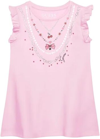Guess Girls' Short Sleeve Interlock Dress in Saudi Arabia