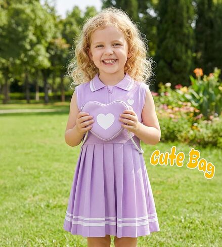Toddler Girl Sport Dress, Summer Sleeveless Ruffle Kids Beach Sundress and Casual Outfit Pink in Kuwait