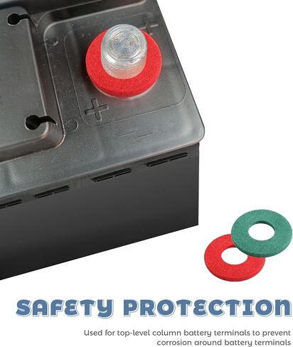 12PCS Battery Terminal Protector,Car Accessories Battery Terminal Anti Corrosion Washers,Automotive Replacement,Used to Protecting Batteries Terminals,Suitable for Most Cars,Trucks and Boats in Saudi Arabia